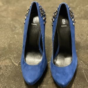 Royal Blue Skinny Bakers Heels